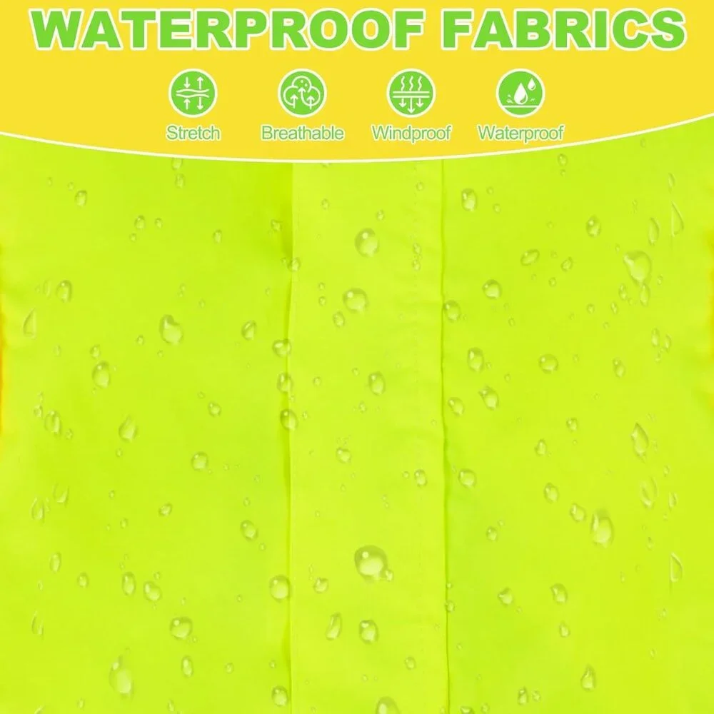 Dog Raincoat, Waterproof Dog Rain Jacket with Removable Hood Size: S